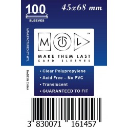 Card Sleeves MTL Soft 45x68mm Card Sleeves MTL Soft 45x68mm