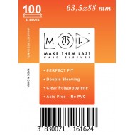Card Sleeves MTL Soft 63,5x88mm Card Sleeves MTL Soft 63,5x88mm