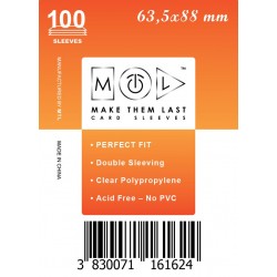 Card Sleeves MTL Soft 63,5x88mm Card Sleeves MTL Soft 63,5x88mm