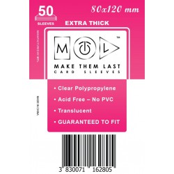 Card Sleeves MTL Thick 80x120mm Card Sleeves MTL Thick 80x120mm
