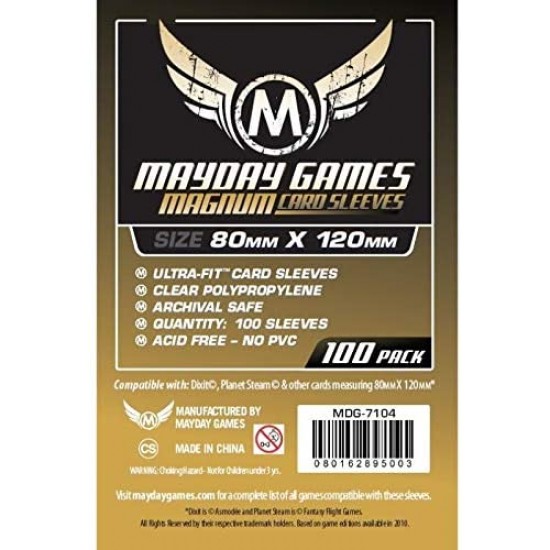 Magnum Ultra-Fit Card Sleeves 80x120mm